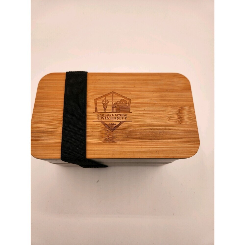 New (2) Layered Bento Box With Utensils